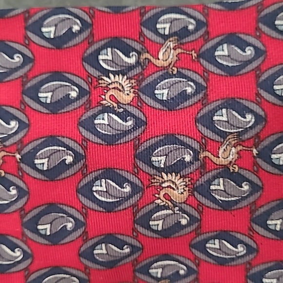 VINTAGE CHRISTIAN DIOR SILK NECK TIES 2 - Picture 3 of 6
